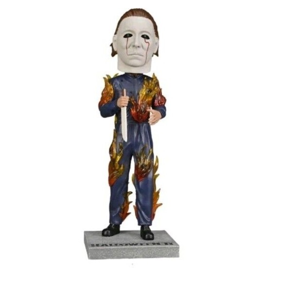 Halloween 2 Michael Myers on Fire Head Knockers figure NECA - NEW - Picture 6 of 6